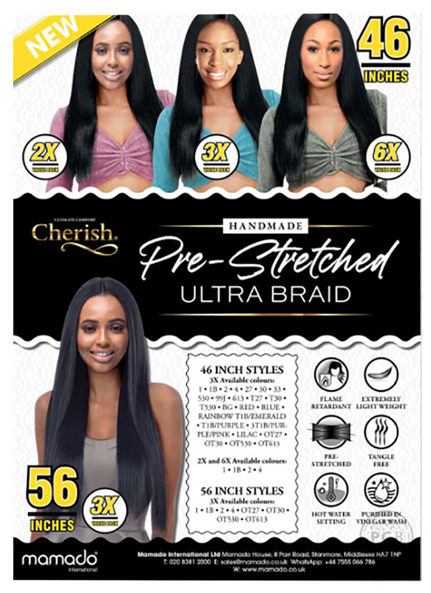 Colour 30 Cherish Syn 3X Pre Stretched Ultra Braid 46 inches