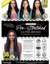 T1B PURPLE Cherish Syn 3X Pre Stretched Ultra Braid 46 inches